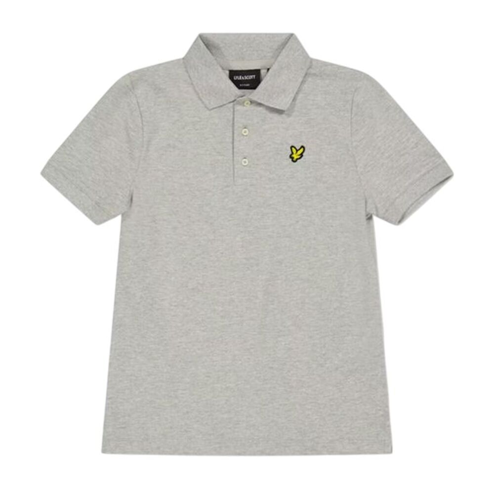 Lyle & Scott Childrens/Kids Small Logo Polo Shirt / Grey Marl